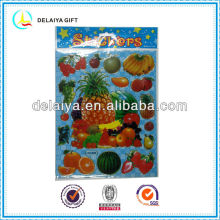 kids cartoon fruit PVC sticker for kids